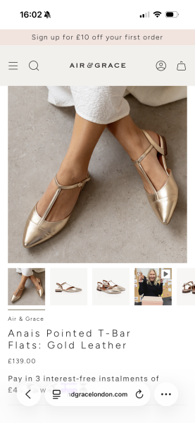Gold flat mary janes?