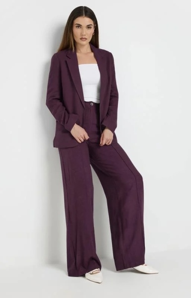 Where can I find a tall trouser suit in colour?