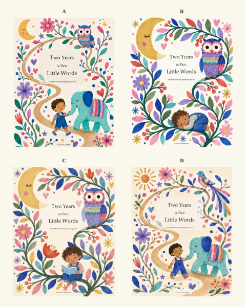 Which Childrens book cover looks most premium/giftable? A, B, C or D? 📚🩷