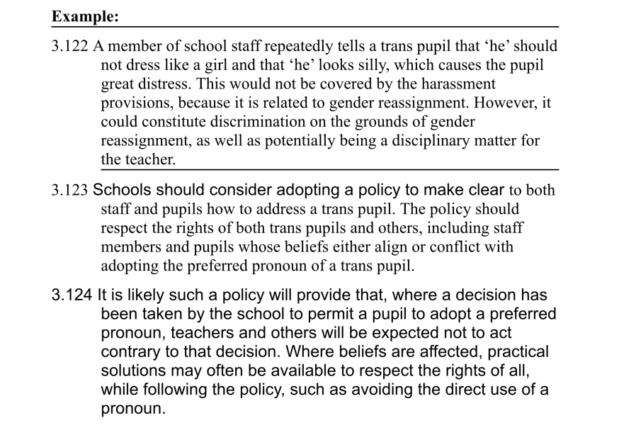 EHRC consultation - schools technical guidance