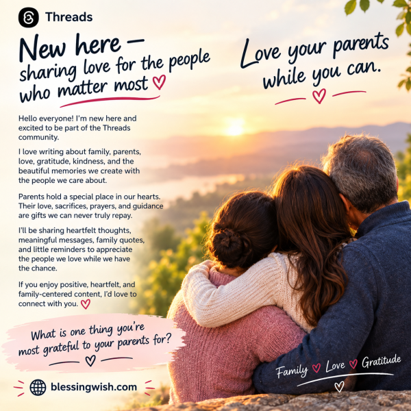 What are you most grateful to your parents for?