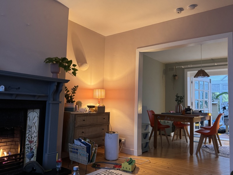 Colour ideas for skirting boards between living room and dining room