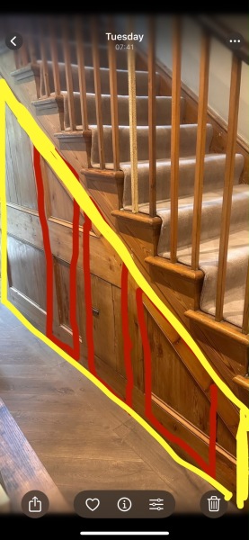Would you trust a carpenter without plans for under-stairs storage?