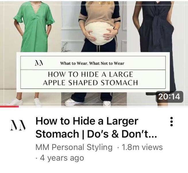 Please help an old, short, apple find a dress