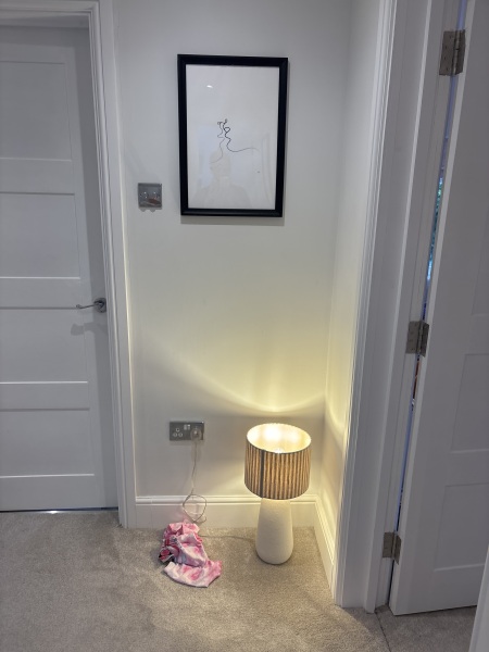 What should I put this lamp on in my living room?