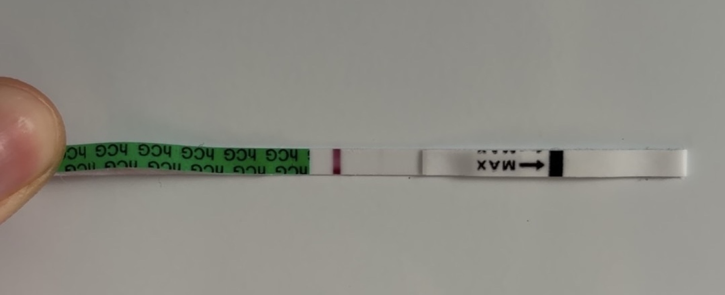 Faint positive on strip test but negative digital, could I still be pregnant? I’ve included a picture of the strip test