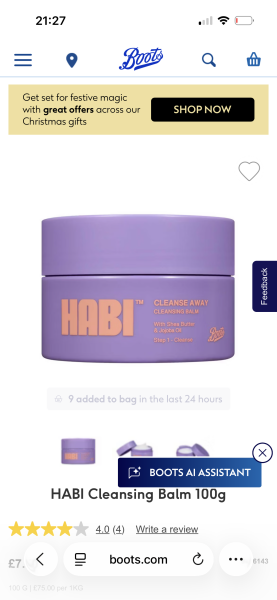 Alternative to Elmis cleansing balm