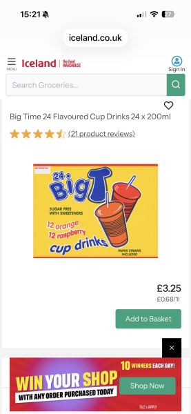 To think fruit shoots are okay for 6-7 year olds?