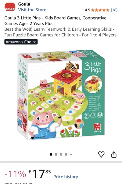 Board game recommendations for nearly six year old and three year old