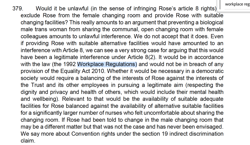 Sandie Peggie vs NHS Fife Health Board and Dr Beth Upton, following Employment Tribunal judgment - thread #62