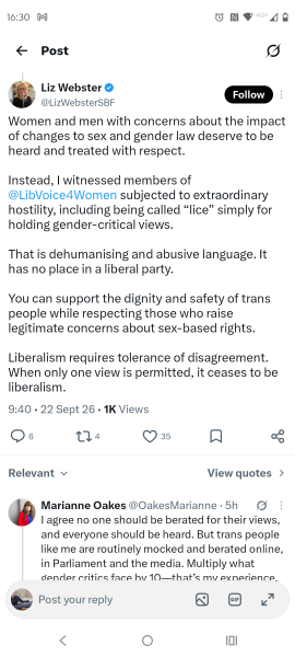 Lib Dem conference big vote on supporting women's rights tomorrow