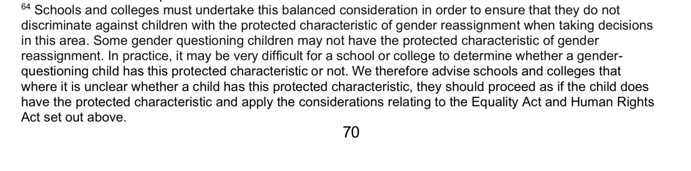 EHRC consultation - schools technical guidance