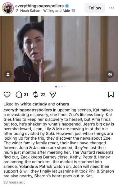 EastEnders: the SPOILERS thread!