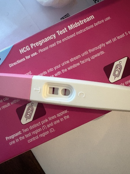 Positive pregnancy test after taking the morning after pill at 40