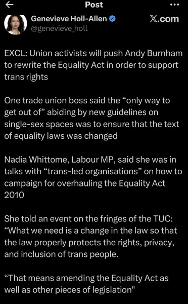 TUC motion erases women from their own rights.