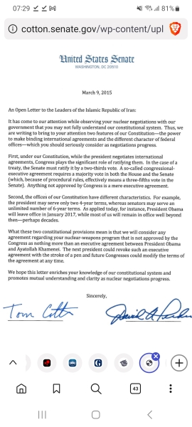 US-Iran peace agreement discussion, part 4