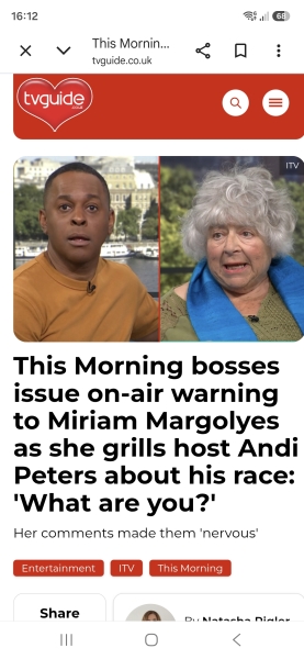 OMG Miriam Margolyes Andi Peters