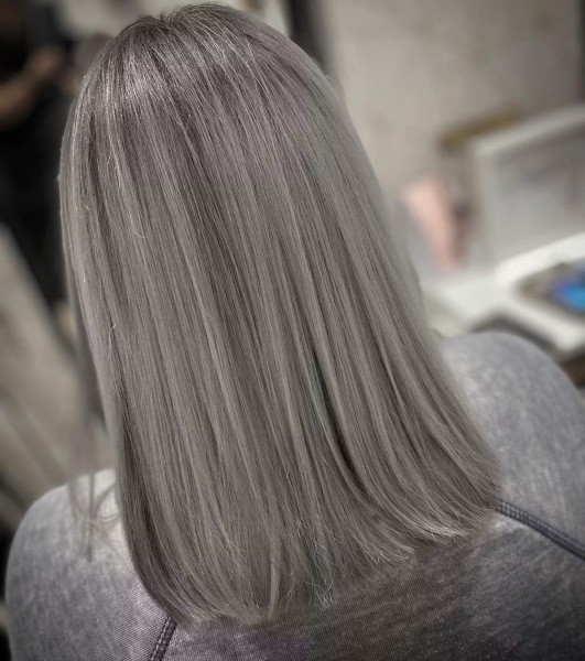 Dyed hair