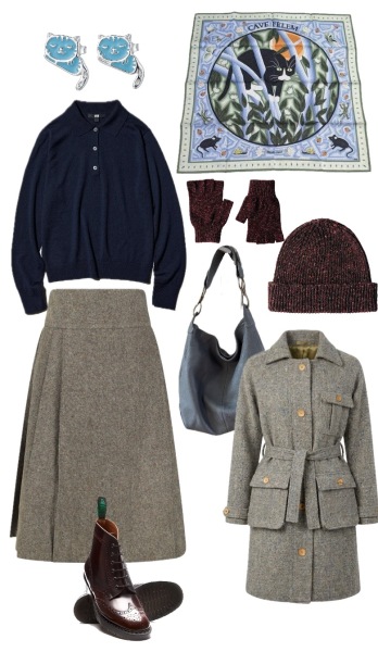 Winter work tops and layers to wear with long skirts