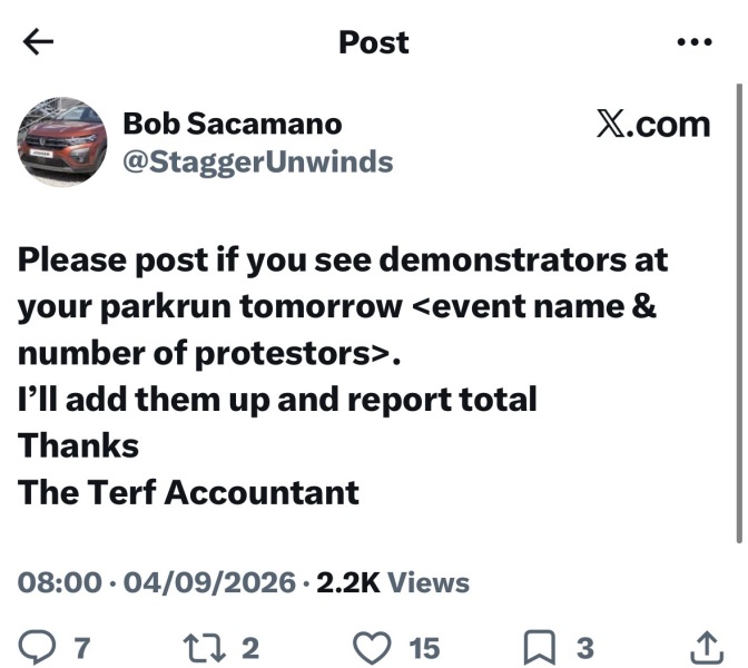 Reality Rules Parkrun Launch 3 October 2026