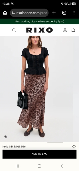 Could this Vinted Rixo Kelly skirt have the wrong fabric label?