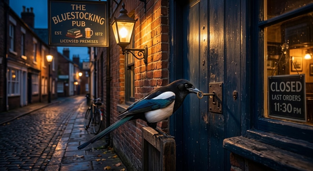 The Bluestocking, a unique location for daughters and sisters of earth, frost, feathers, fur, scales and spines
