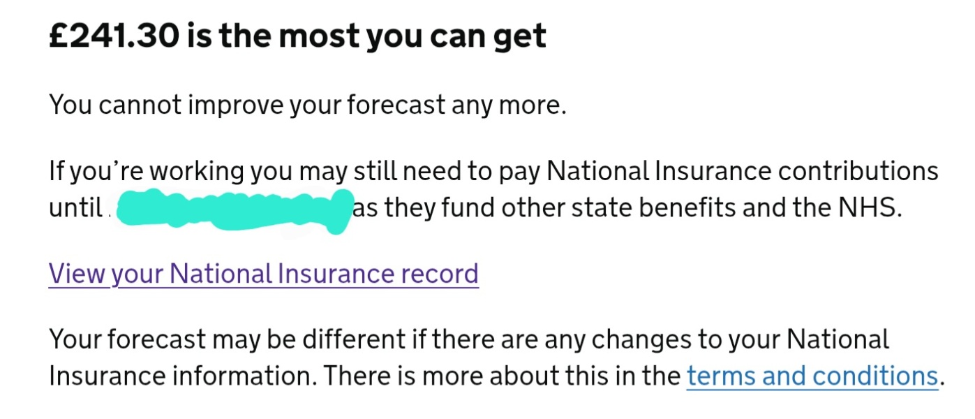 Only 32 years' NI but checker says full pension?