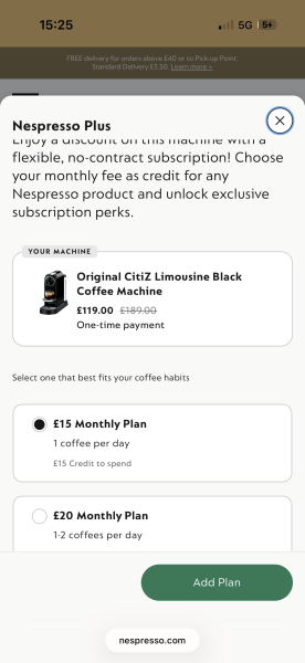 Bloody hell! Have you seen the price of nespresso machines lately?