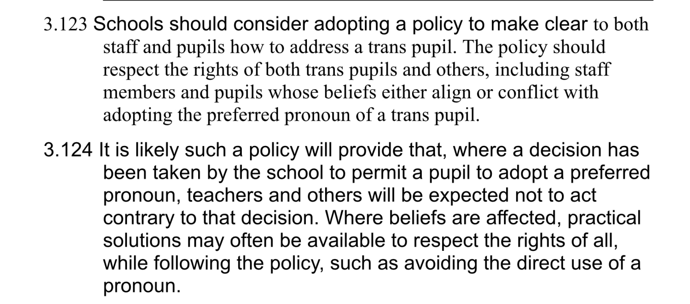 EHRC consultation - schools technical guidance