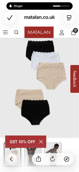 Comfortable cotton knickers?