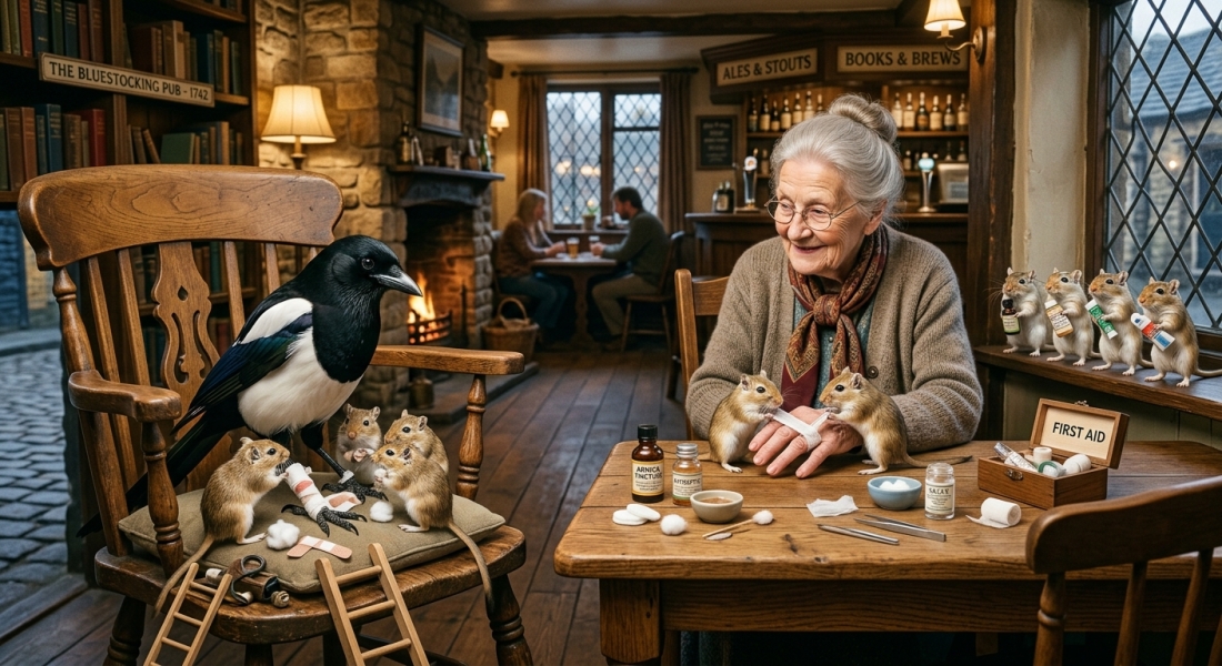 The Bluestocking, a unique location for daughters and sisters of earth, frost, feathers, fur, scales and spines
