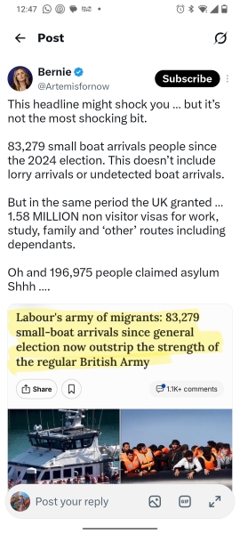 That it's a massive waste of time, effort, money, lives and we should just bring them over by coach and ferry.