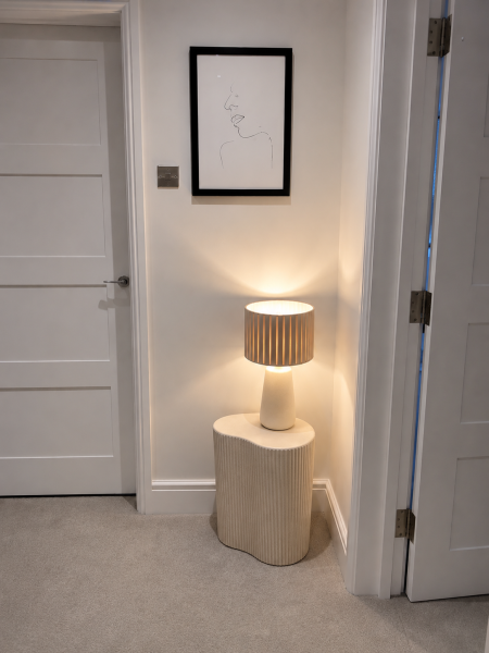 What should I put this lamp on in my living room?