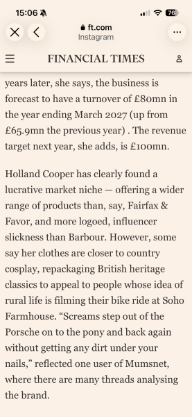 Talk me out of Holland Cooper!