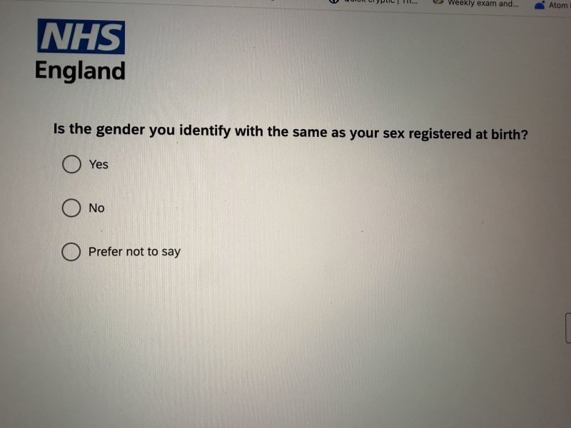 NHS Sex and Gender