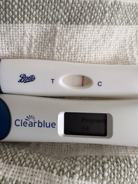 Positive pregnancy test with some bleeding after previous miscarriage