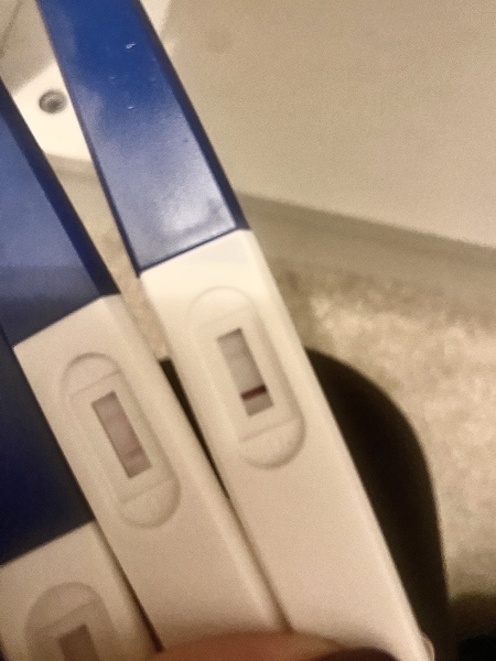 Faint line on test but negative digital on period day