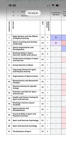 A levels or BTECs for sport-related university courses after Year 11?