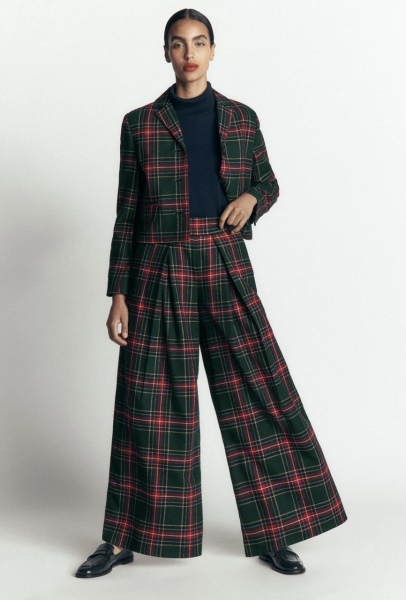 Where can I find a tall trouser suit in colour?