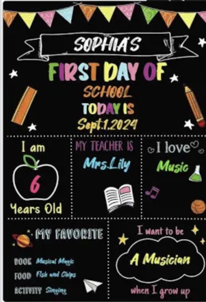 Back to school pics on social media