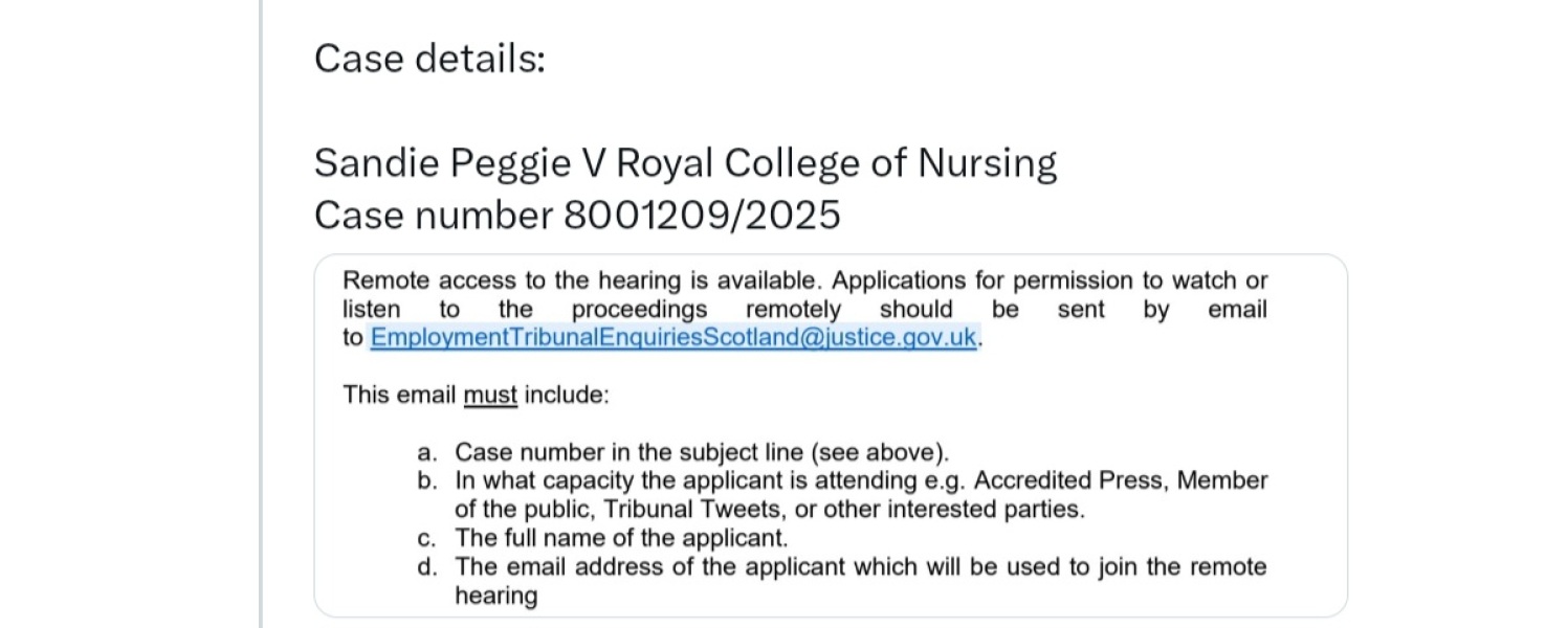 Sandie Peggie vs NHS Fife Health Board and Dr Beth Upton, following Employment Tribunal judgment - thread #62