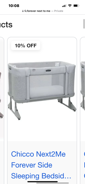 Anyone have the Forever Next to Me chicco cot? Is there anyway to lower the slide to place my baby into without having it permanently attached the my bed?