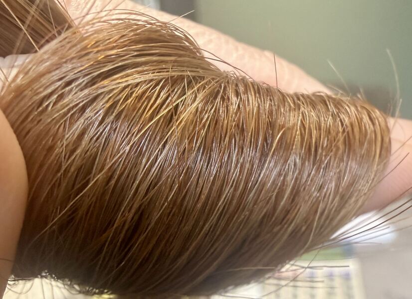 Red head going grey
