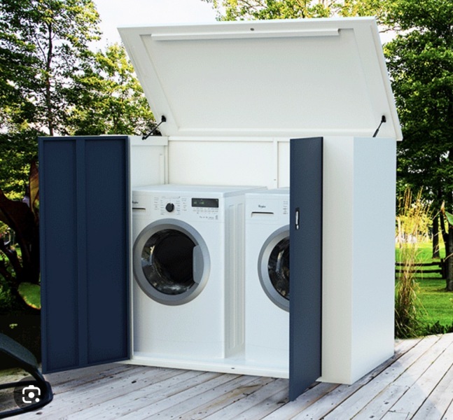 To get second hand washing machine for hubbys work clothes?