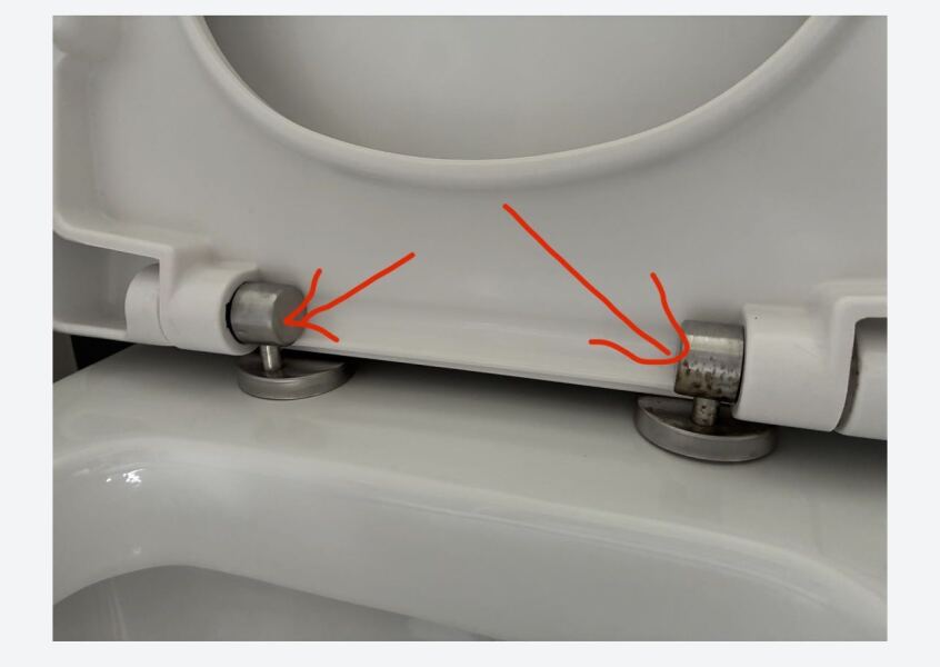 How on earth do I remove this toilet seat?
