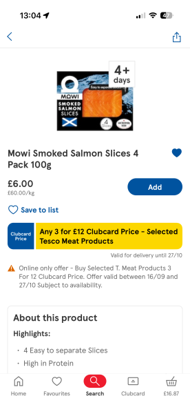 Tastiest supermarket smoked salmon