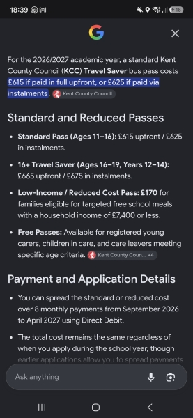 School children should receive free bus travel before pensioners?