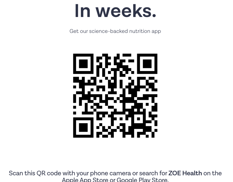 How do I access the Zoe food scanning app?