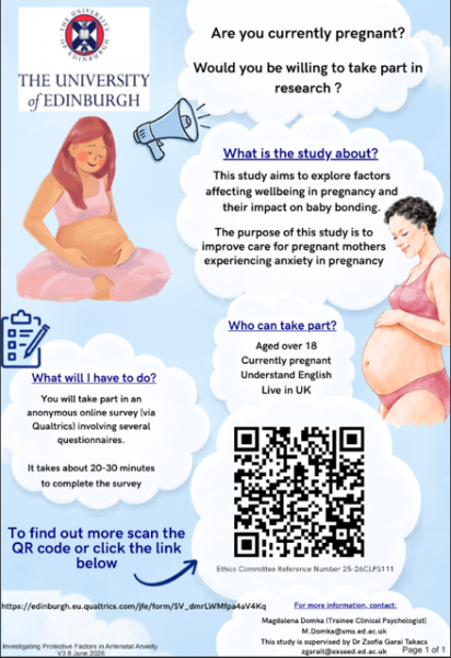 Research participants sought for anonymous survey on wellbeing during pregnancy