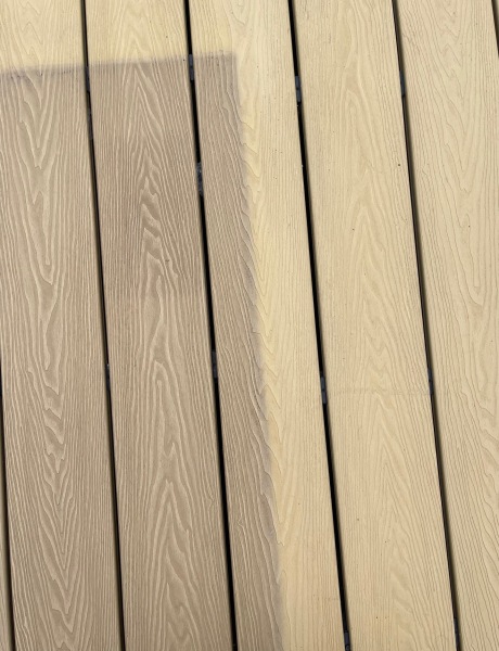 Composite decking discolouration